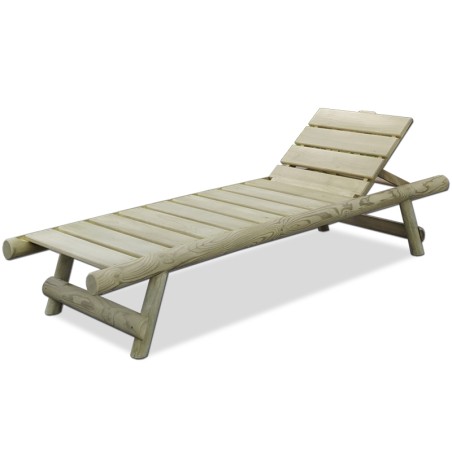 Chaise longue en bois Somalie sans matelas